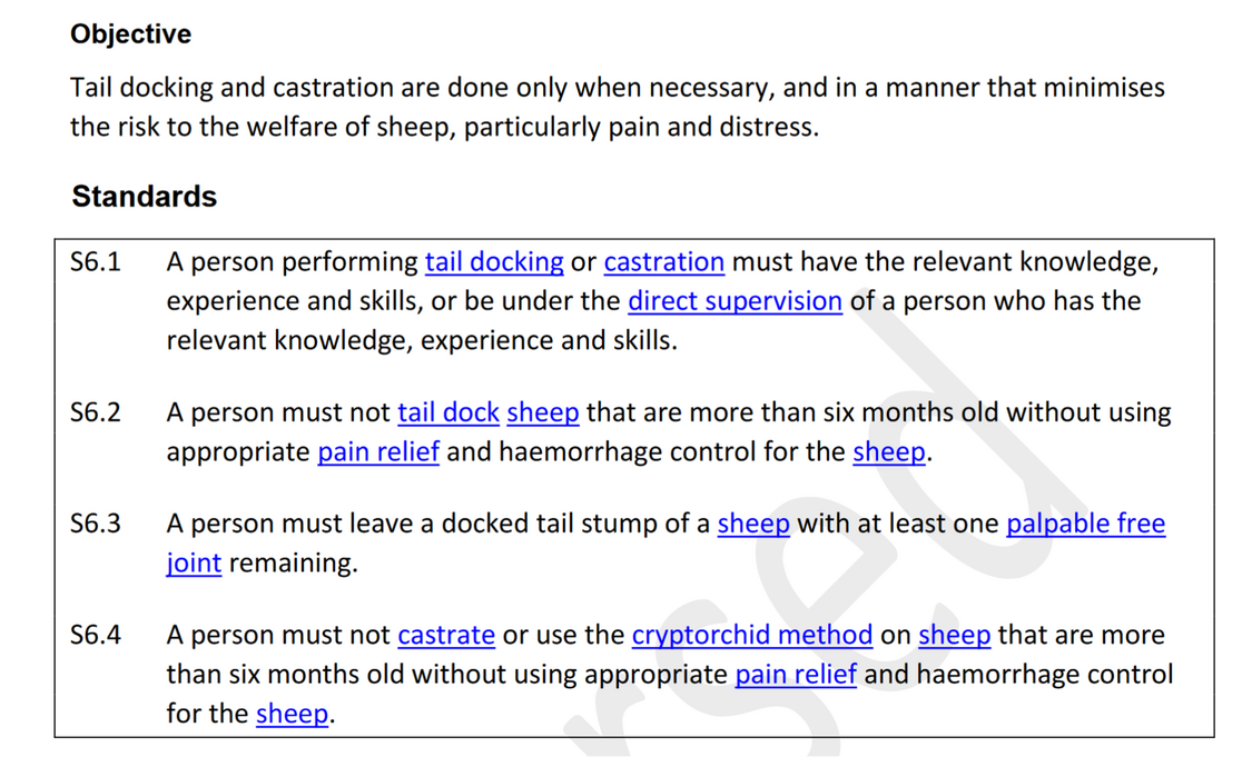 Animal Health Tail length 1